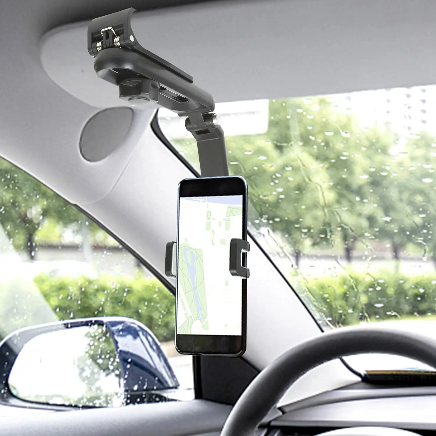 Multifunctional Car Phone Holder, Sun Visor Navigation Car Support Bracket, Universal Car Interior Accessories for Daily Use