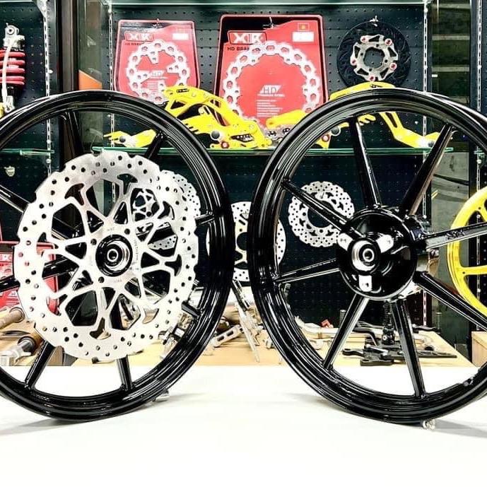 Mâm 8 cây X1R ex150 ex155 winner WinnerX raider satria sonic - bản 1.6/1.85 tặng kèm đĩa trước - phụ kiện thay thế vành xe