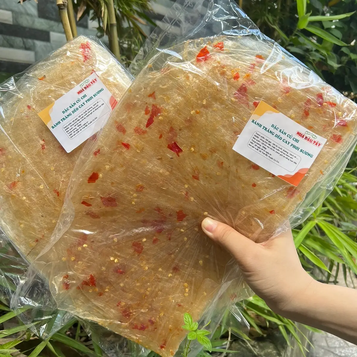 Bánh Tráng Dẽo Cay Ớt Tỏi (500gr) Snack Ăn Vặt Food