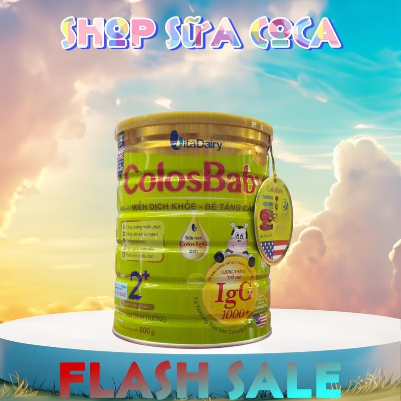 Vitadairy Thực phẩm bổ sung cho trẻ Colos baby Gold 800gr date mới