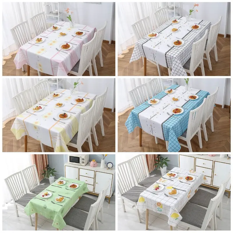 Taplak Meja NORDIK modern 137X90cm Taplak meja anti air anti minyak 0
