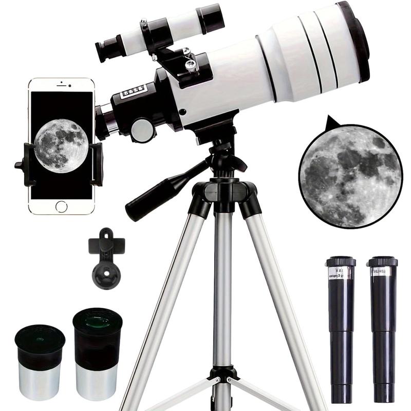 Product Introduction of Astronomical Telescope, 1 Count High Definition Imaging Telescope with Phone Holder, Multifunctional Telescope for Scientific Research Education  Bird Watching  Travel Camping 5