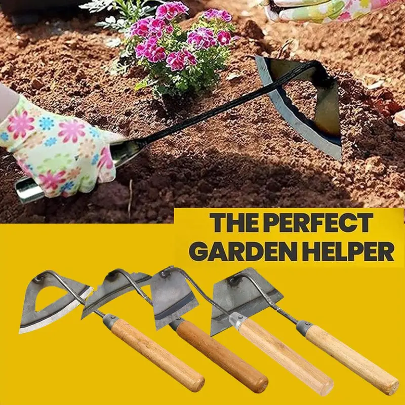 Dụng Cụ Chăm Sóc Vườn, Cuốc Nong Trang Trại Nhỏ Làm Bằng Thép, Rake Xẻ Rau, Xẻng, Thích Hợp Để Trồng Cây, I6G3 0