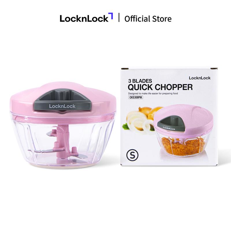 Dụng cụ băm rau củ LocknLock, Size S, 400ml - Màu Pink - CKS308PIK