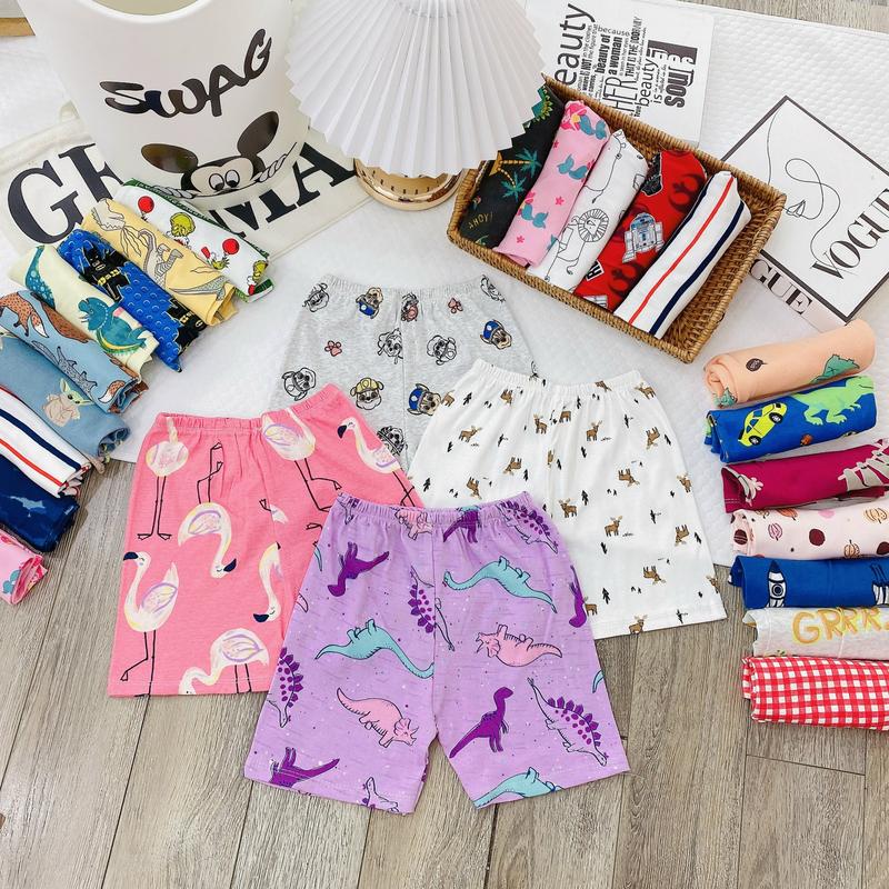 [ Bảng Màu Mới] Quần Chục Đùi Cotton Cho Bé Trai Bé Gái Từ 1-5 Tuổi (7-17kg) 2