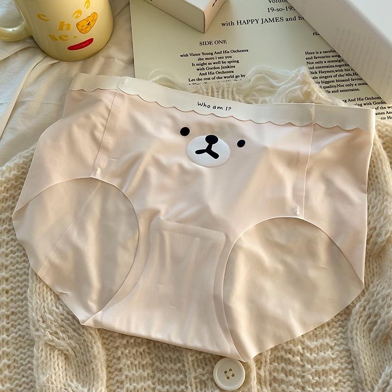 Product Introduction of Set 5 Quần Lót Su Lạnh Mặt Gấu Không Đường May Cạp Vừa A23 4
