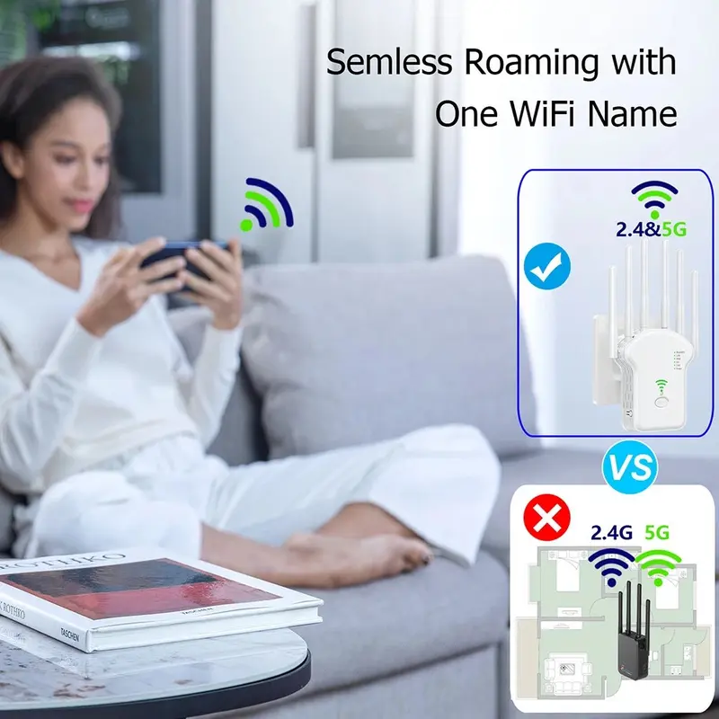 300Mbps/1200Mbps 5Ghz Wireless WiFi Repeater 2.4G 5GHz Wifi Signal Amplifier Extender Router Network 2