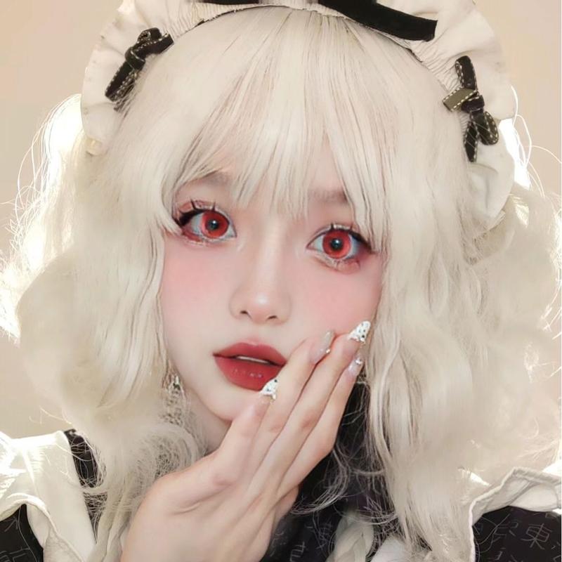 Product Introduction of 2024 Creamy-white Wig Women's Short Hair Cute Anti-Aging Short Curly Hair Small Curls Bobhaircut Artificial Human Hair Natural Full-Head Wig 10