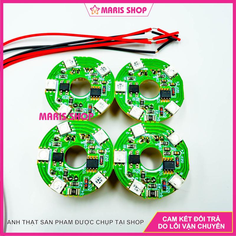 Mạch LED 7 Màu Thay Thế Cho Đèn Thờ Pha Lê Đèn Thờ Các Loại Sử Dụng Điện 220v Đường Kính 3.5cm MACH-LED