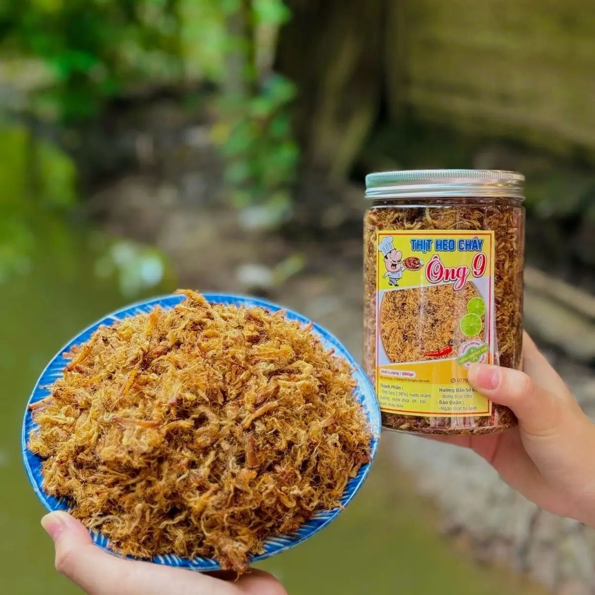 Thịt Heo Cháy Nhà Làm , hương vị miền tây , không chất bảo quản  Ăn Vặt Food
