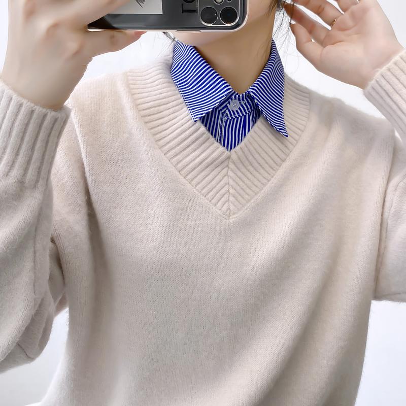 Product Introduction of Korean version of fake collar women's versatile fake collar shirt fake collar shirt collar sweater decorative collar spring, autumn and winter white collar 15