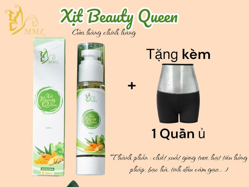[ MUA 1 TẶNG 1 QUẦN Ủ ] Xịt Gừng Đa Tầng Beauty Queen 50ml - Chiết Xuất Tự Nhiên