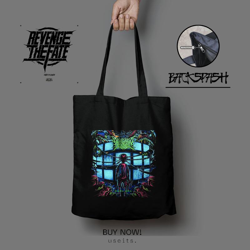Totebag Revenge The Fate - Totebag Band - Totebag Pria - Totebag Wanita - Tote bag Pria - Tote bag Wanita - Tote bag Resleting - Tote bag Wanita Kuliah - Tote bag Wanita Resleting 4
