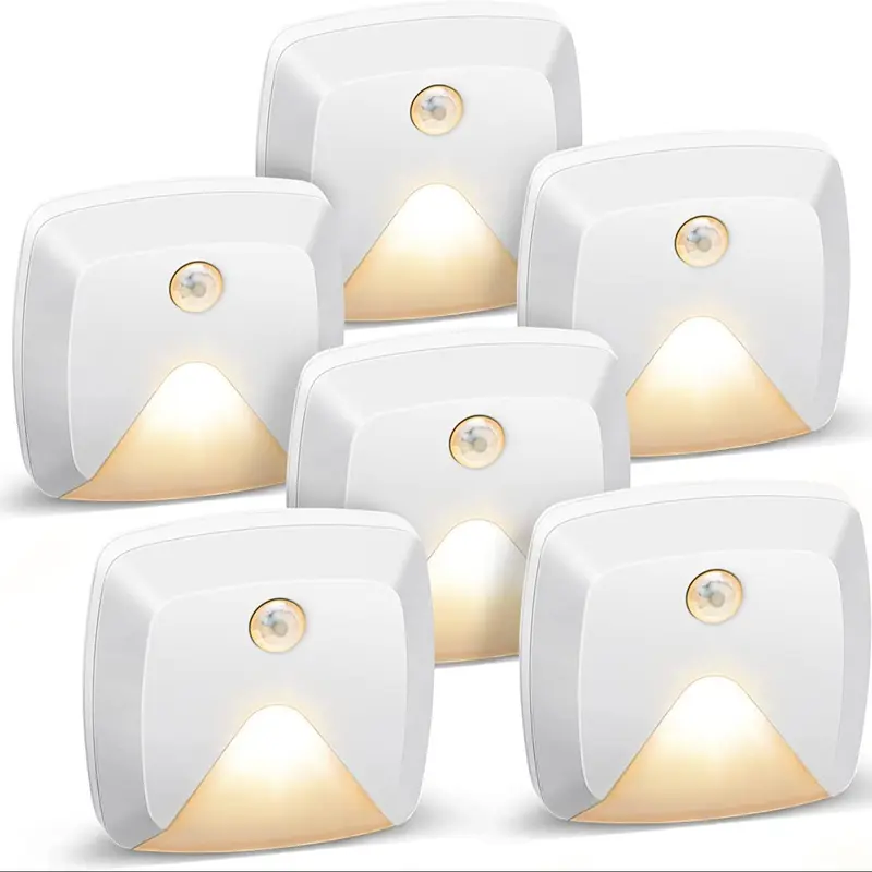Motioning Sensor Light without Battery, Multipurpose Battery Required LED Night Light, Stick-Anywhere Stair Light, Indoor Lighting for Kitchen, Hallway, Bedroom, Bathroom, Stairs 0