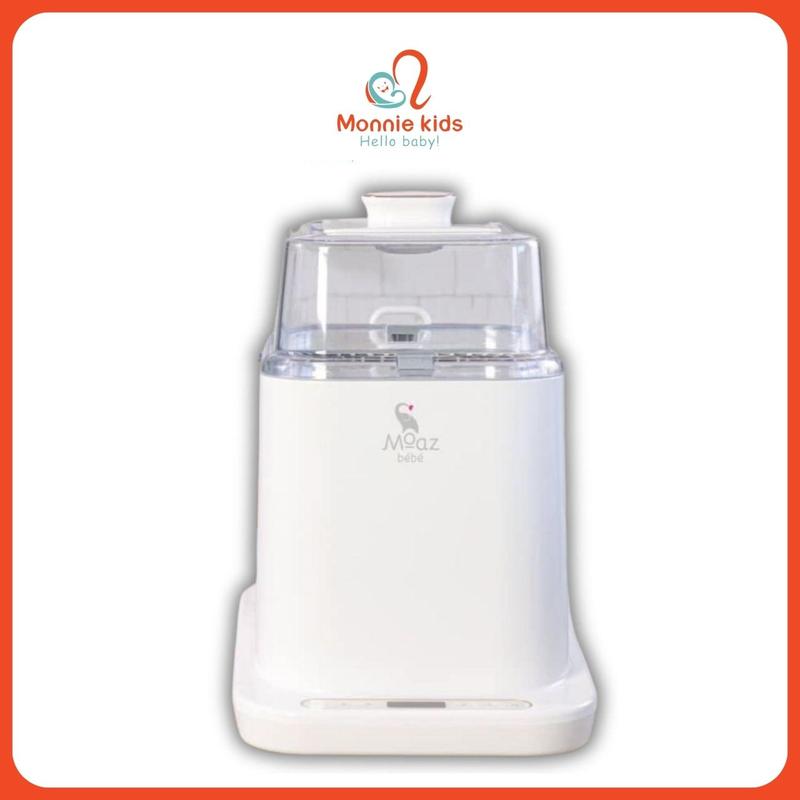 Máy rửa tiệt trùng bình sữa Moaz Bebe MB064 kết hợp tiệt trùng sấy khô hơi nước cho bé Máy Tiệt Trùng