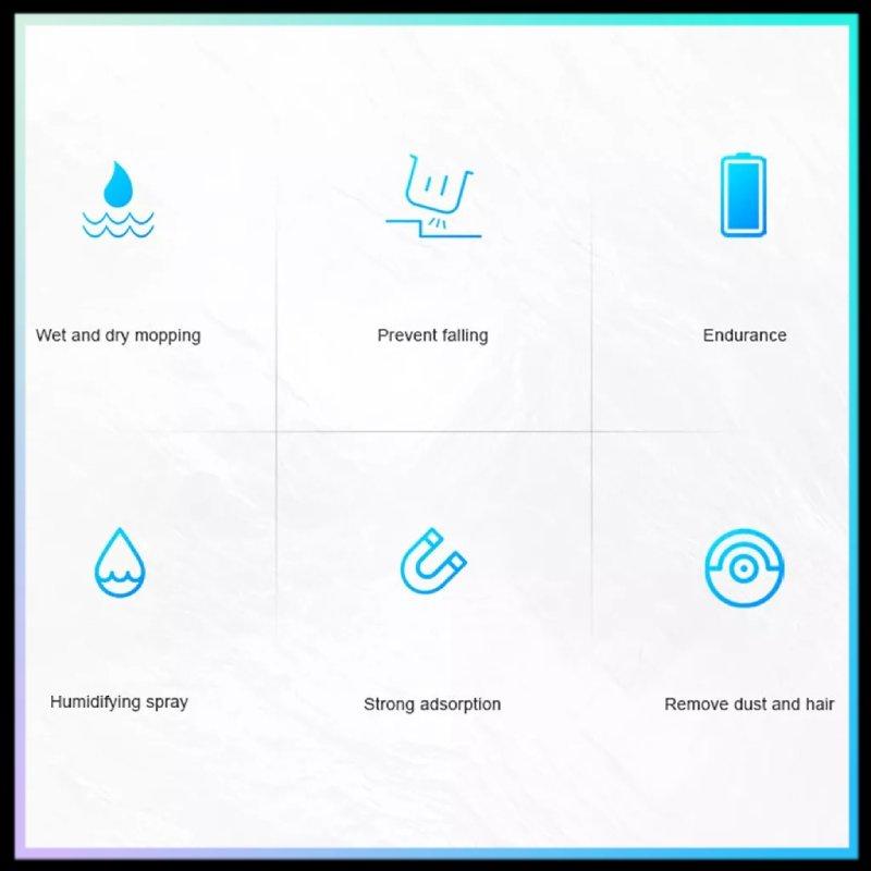 Product Introduction of SG [READY STOCK] Wet And Dry Vacuum Cleaner Strong Adsorption Robot Vacuum Cleaner Spray Mop Robot Mop Floor Cleaner 24