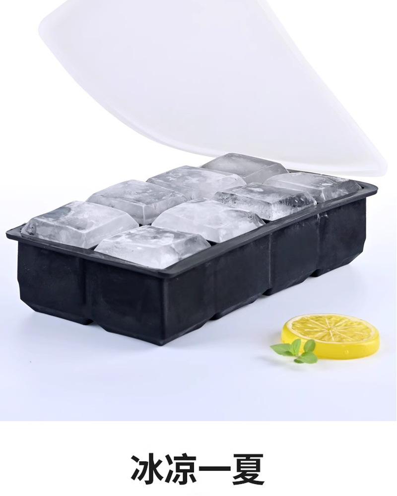 Product Introduction of Hot Selling 6-Link Large Silicone Ice Cube Tray Mold Easy Release Quick Freeze Ice Ball Mold Ice Making Mold 4