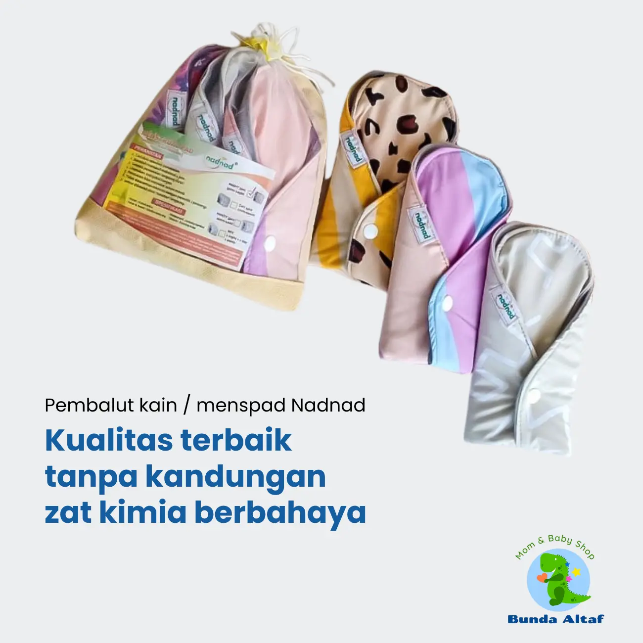 Pembalut Kain Wanita Nadnad Satuan Bisa Dicuci