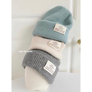 Mũ nón len dệt kim FEYTIY Unisex hàng VNXK phong cách Hàn Quốc, mũ beanie nam nữ chất lông thỏ mềm mịn ấm áp