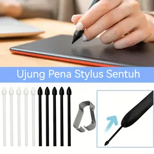 Universal 5Pcs Isi Ulang Samsung Nib Tip Stylus S Pen Galaxy Tab S6/S7/S8 Plus untuk Samsung NOTE TAB S