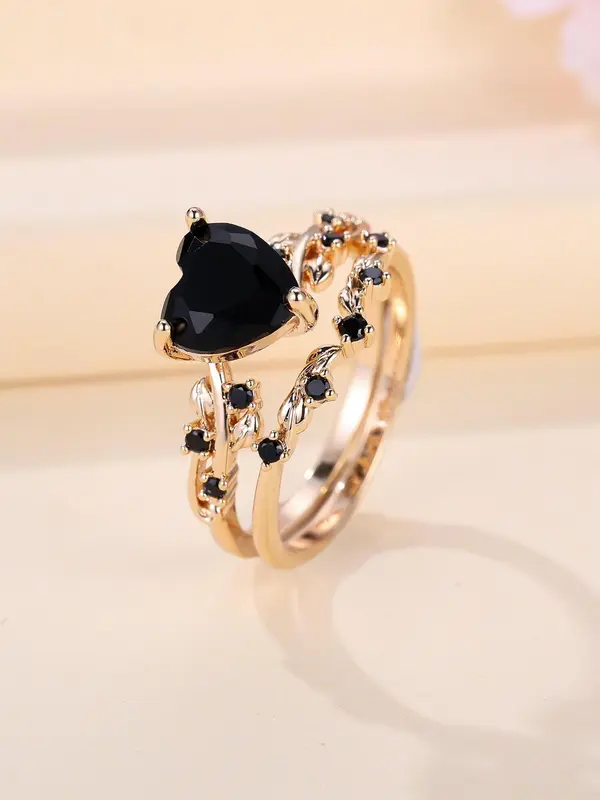 Heart Design Ring, Fashion Accessories for Women & Men, Casual Jewelry for Party, Daily Clothing Decor, Trendy All-match & Exquisite Jewelry for Birthday Gift 6