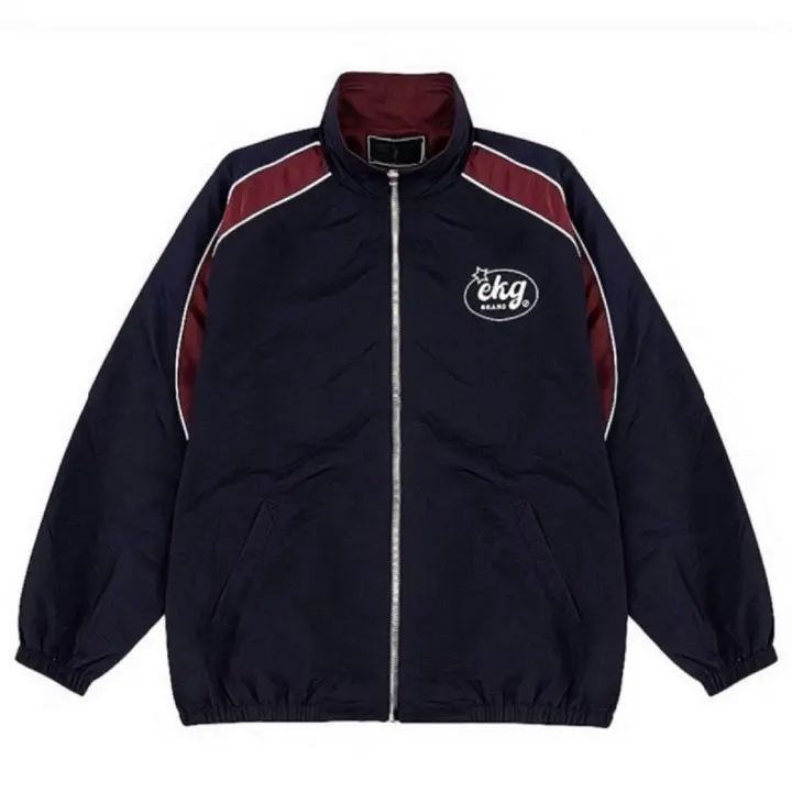 Áo Khoác Dù Nam Nữ Form Unisex Phối Sọc Vai Logo Thêu - NGỌC NGUYỄN CLOTHER Menswear Jacket