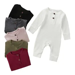 Jumper Bayi Panjang / Sleepsuit Doodle Polos Laki laki Perempuan 0-12 Bulan [Motif 1] Katun Lengan Tidur Newborn