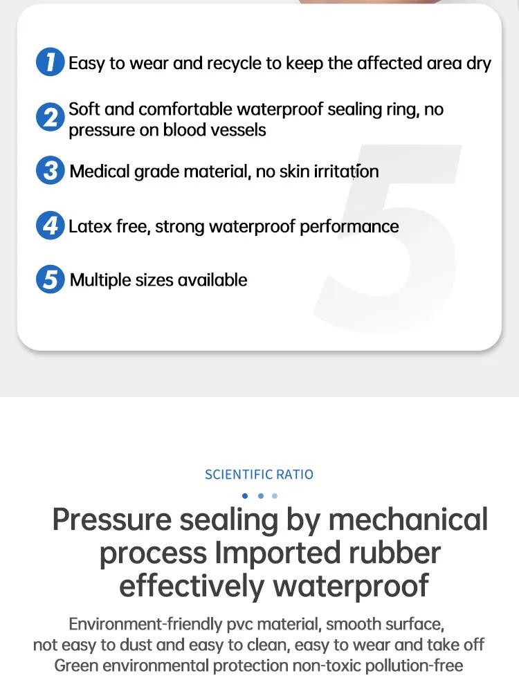 Product Introduction of Sarung Balut Lengan Kalis Air, NEENCA, 100% Kalis Air, Untuk Mandi dan Mandi, Saiz Dewasa, Boleh Digunakan Semula, Pelindung untuk Lengan Luka, Tangan, Pergelangan Tangan, Siku dan Jari 24