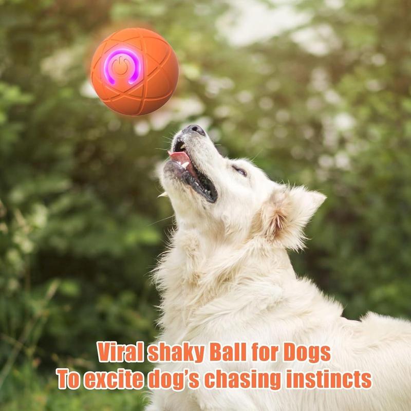 Product Introduction of Interactive Dog Ball Toy, 1 Count USB Rechargeable Automatic Moving Dog Toy Ball, Vibration Dog Ball, Pet Chew Toy, Dog Teething Toy, Dog & Cat Accessories 3