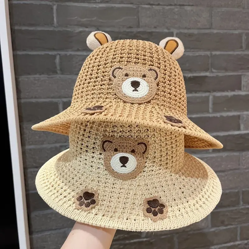 Mũ Chống Nắng, Rộng Vành, Thích Hợp Cho Mùa Hè, Cho Bé Trai Và Bé Gái, Mũ Đi Biển, Mũ Ngư Dân, Mũ Trẻ Em, Làm Bằng Rơm, Chống Nắng