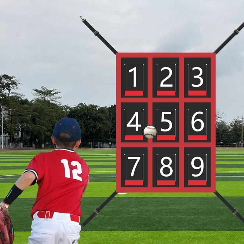 Adjustable Baseball Softball Pitching Target 9 Hole Numbered - TikTok ...