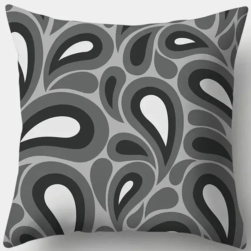 Geometric Pattern Cushion Cover, 4 Counts Square Throw Pillow Cover, Household Decoration Supplies for Home Living Room Bedroom