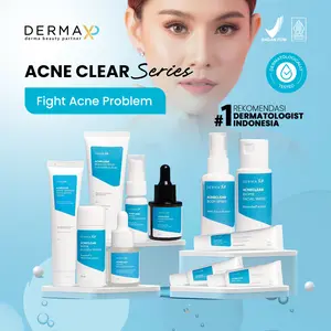 Derma XP AcneClear Facial Wash Spot Gel Toner Moisturizer Sunscreen Perawatan Jerawat Teruji Klinis
