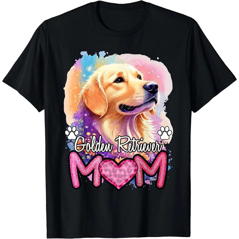 TikTok Shop Golden Retriever Mom Retro Golden Retriever Lover Dog Mama T Shirt