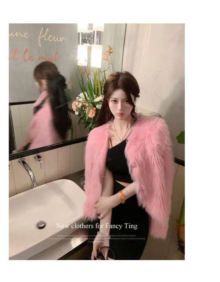Product Introduction of Áo Khoác Len Cardigan Dệt Kim, Len Giống Lông Chồn, Dành Cho Nữ, Quần Áo Mùa Thu Và Mùa Đông, Dày Dặn, Hàng Mới Về, Ngắn, Ngắn, Mềm Mại Và Nếp, Sản Phẩm Châu Âu Phổ Biến Năm 2025 17