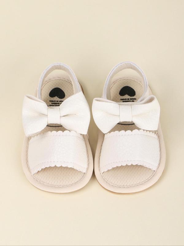 Baby's Cute Cartoon Bowknot Design Sandals, Soft Comfortable Breathable Baby Sandals, Fashionable All-match Non-slip Flat Shoes for Baby Girls 3