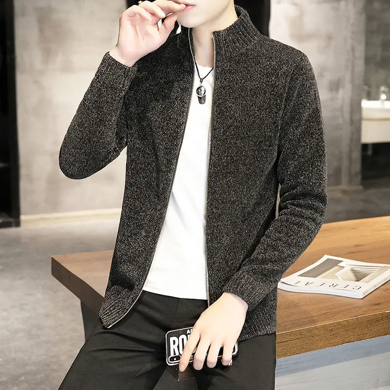 Áo Len, Phong Cách Hàn Quốc, Áo Khoác Cardigan Áo Len Hợp Xu hướng, Dành Cho Nam Giới, Thích Hợp Cho Mùa Thu, Thích Hợp Cho Học Sinh Trung Học Cơ Sở, Phong Cách Thường Ngày Áo Len Mỏng Hàng Mới Về