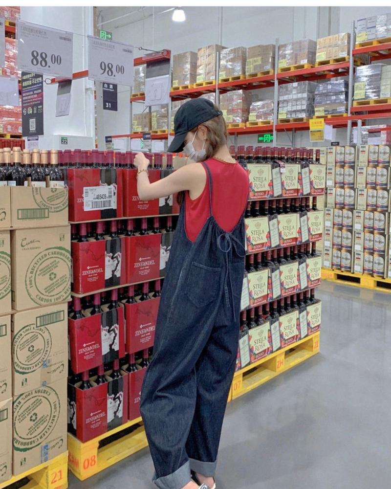 Product Introduction of Quần Yếm Denim, Phong Cách Nhật Bản, Mùa Xuân Và Mùa Thu, Mỏng Và Không Tay, Áo Jumpsuit Quần Nữ, Bó Sát Và Thẳng, Ống Rộng, Có Dây Đeo 16