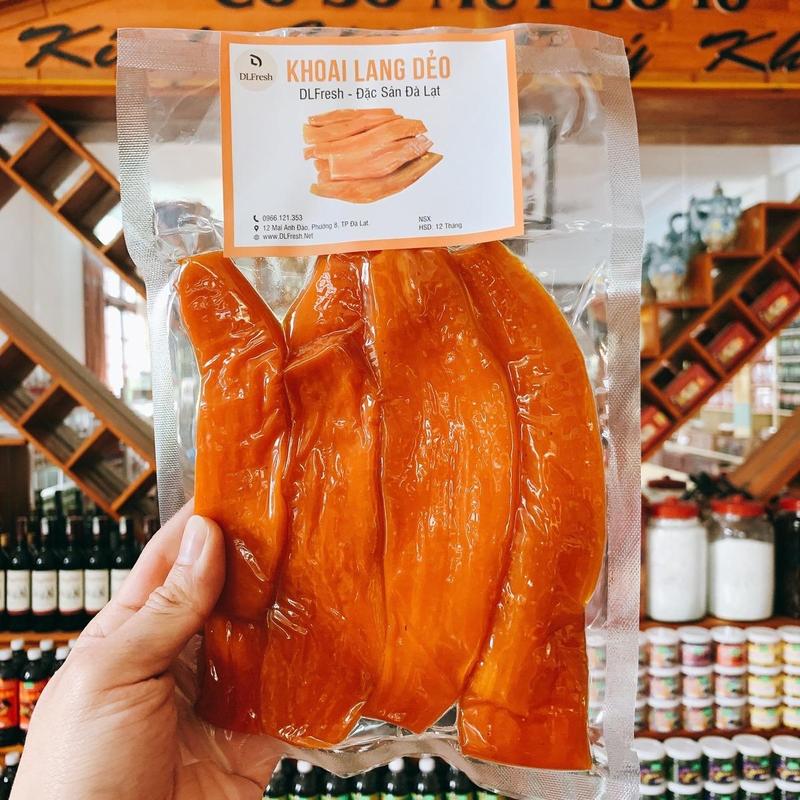 Product Introduction of Khoai lang dẻo DLFresh khoai lang mật sấy dẻo tự nhiên không đường 250g 10