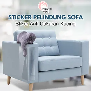 Pawsitive Vibes STICKER PELINDUNG SOFA FURNITURE DARI CAKARAN GARUKKAN KUCING - STICKER ANTI CAKARAN KUCING