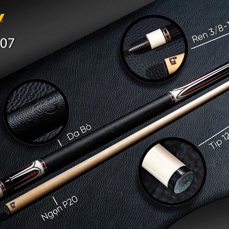 Cơ Bida Peri EXA-07 ngọn công nghệ P20 full phụ kiện Chính Hãng.