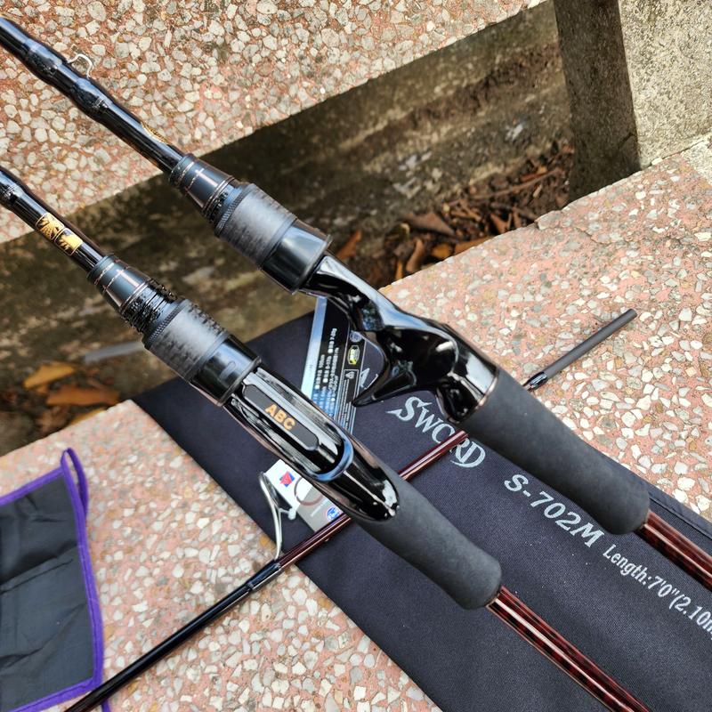 Cần câu lure FALCHION THẾ HỆ II - SHARP SWORD Khoen Fuji - Fishing, Đi Câu Bắt Cá Carbon Nam Mồi