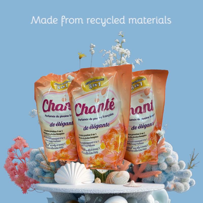 Nước Giặt Xả Chanté Hương Hoa Hồng - Hoa Mẫu Đơn 3L