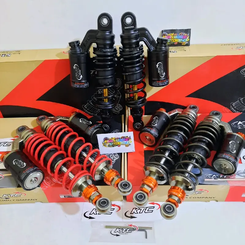 ORIGINAL SHOCKBREAKER SHOCK KTC EXTREME RACING DOUBLE TABUNG ATAS 280MM 320MM 340MM BEBEK RX KING/ TIGER/ SUPRA/ KARISMA/ REVO/ GRAND/ JUPITER Z/ VEGA/ F1ZR/ GL PRO/ VERZA/ MEGAPRO/ WR155/ WR 175/ CB 100 DLL 1