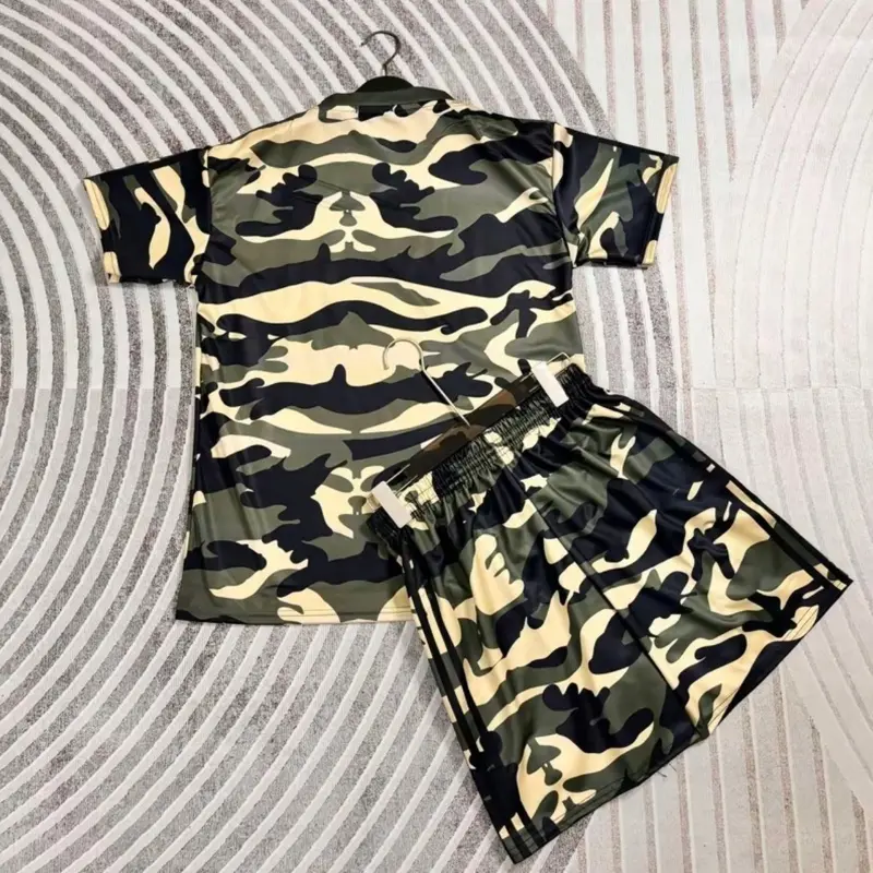 bộ cộc bộ đội vằn chất thun lạnh dành cho nam nữ from unisex