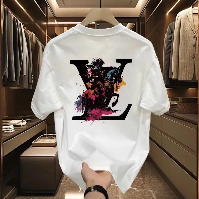 Cặp đôi tay ngắn nam và nữ cởi mở áo thun thời trang mùa hè nhãn hiệu thời trang cotton nguyên chất