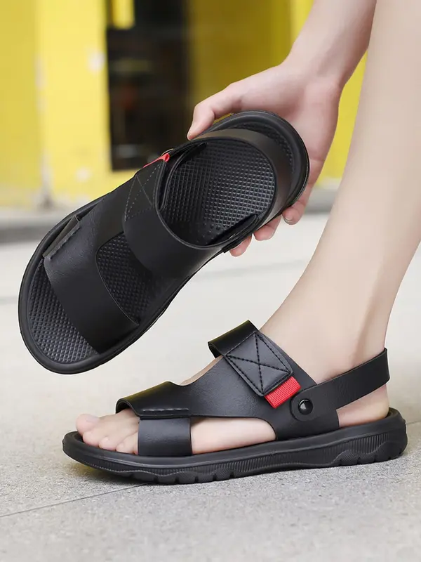Men's Fashionable Plain Color Slides, Casual Comfortable Non-slip Slippers for Indoor & Outdoor Wear, Breathable Comfortable Shoes for Daily Wear 7