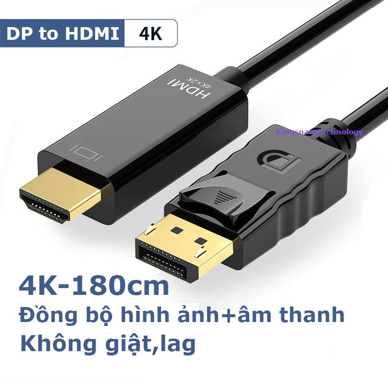 Cáp chuyển Displayport DP sang HDMI DVI VGA DP chất lượng 4K dây dài 1.8 mét…