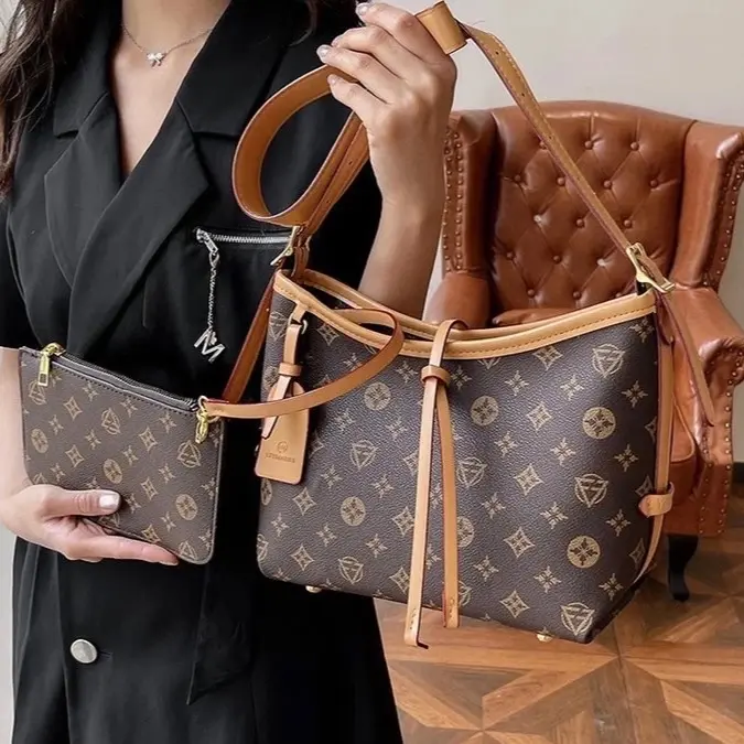 Sét túi xách công sở nữ sang chảnh, túi tote kèm ví nhỏ size 25,30 cm để vừa a4 da mềm dày dặn đi làm đi chơi du lịch chụp hình , túi có dây đeo chéo đeo vai  Bag Kem Chữ Nhật