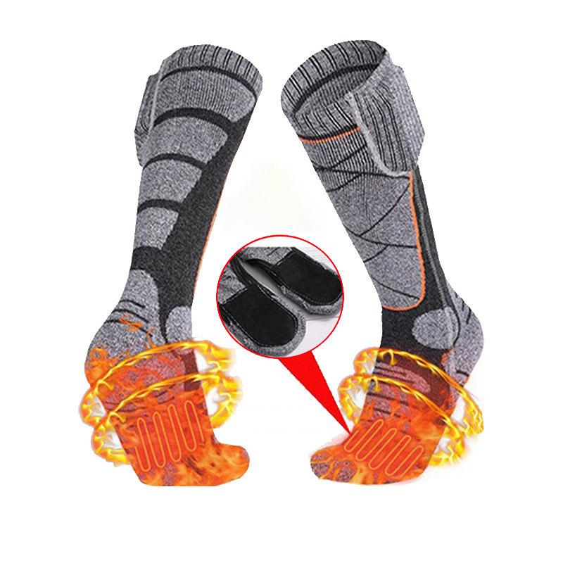 Product Introduction of Heating Socks Winter Warm Electric Heating Socks Long Socks Men And Women Outdoor Ski Warm Foot Socks 24